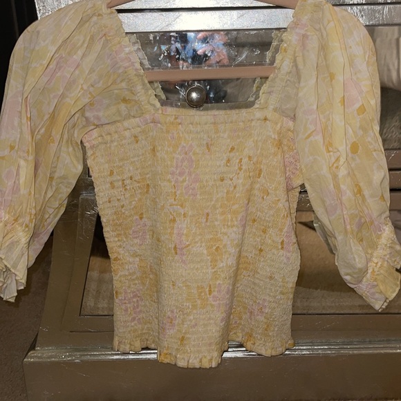 Billabong Yellow Blouse - Picture 2 of 6